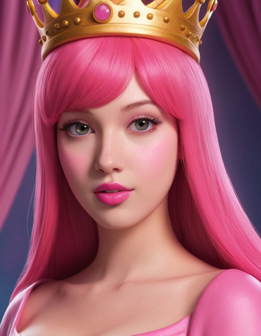 princess bubblegum, adventure time, cartoon character, science, royalty, fictional character, pink hair