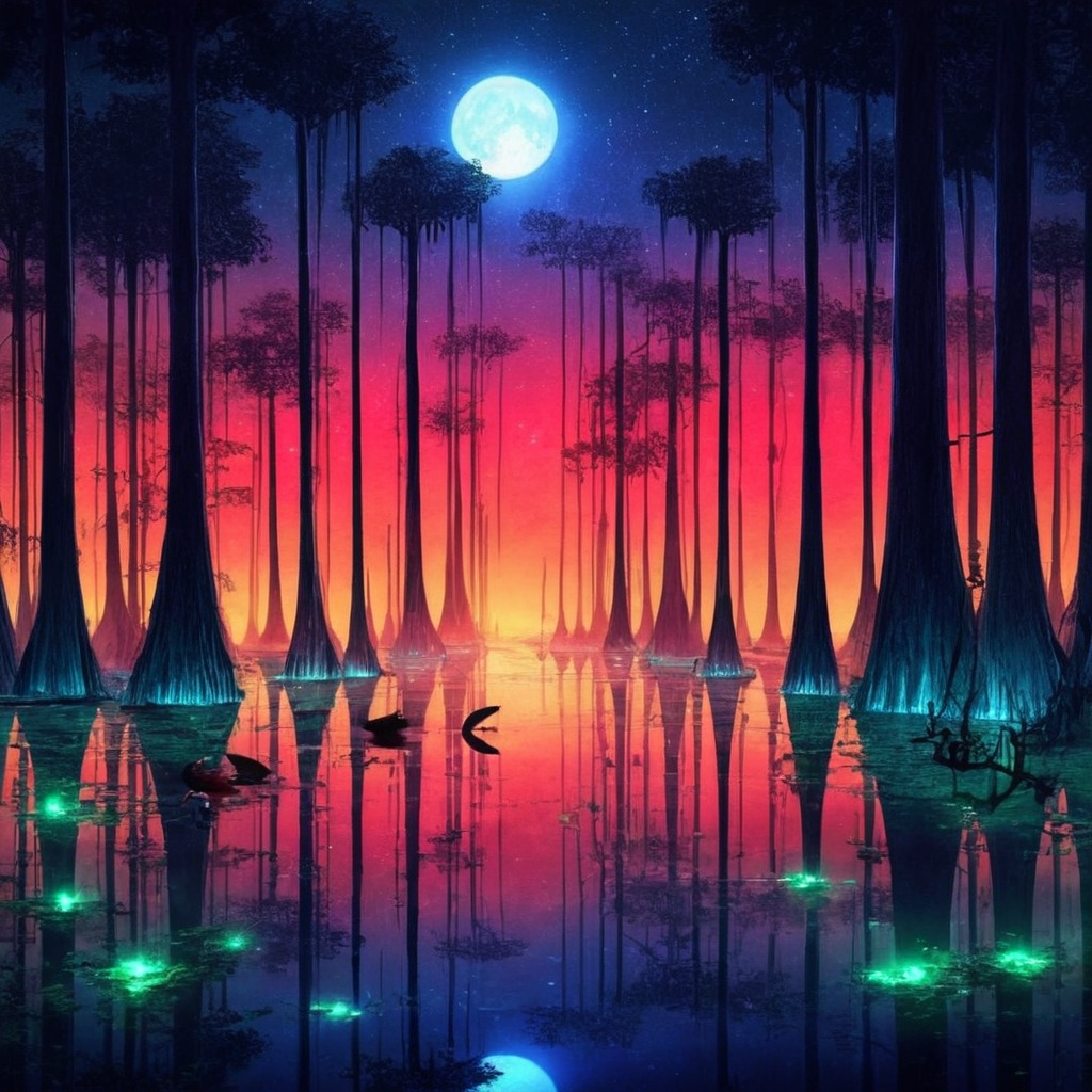 digitalart, forest, surreal, copilot, frog, fullmoon, moon, neon, swamp, dailychallenge, ai_art, ai_generated, ai_generated_art, ai_artwork, ai_image, ai_generatedart, ai_generated_artwork, copilotai, copillot_ai