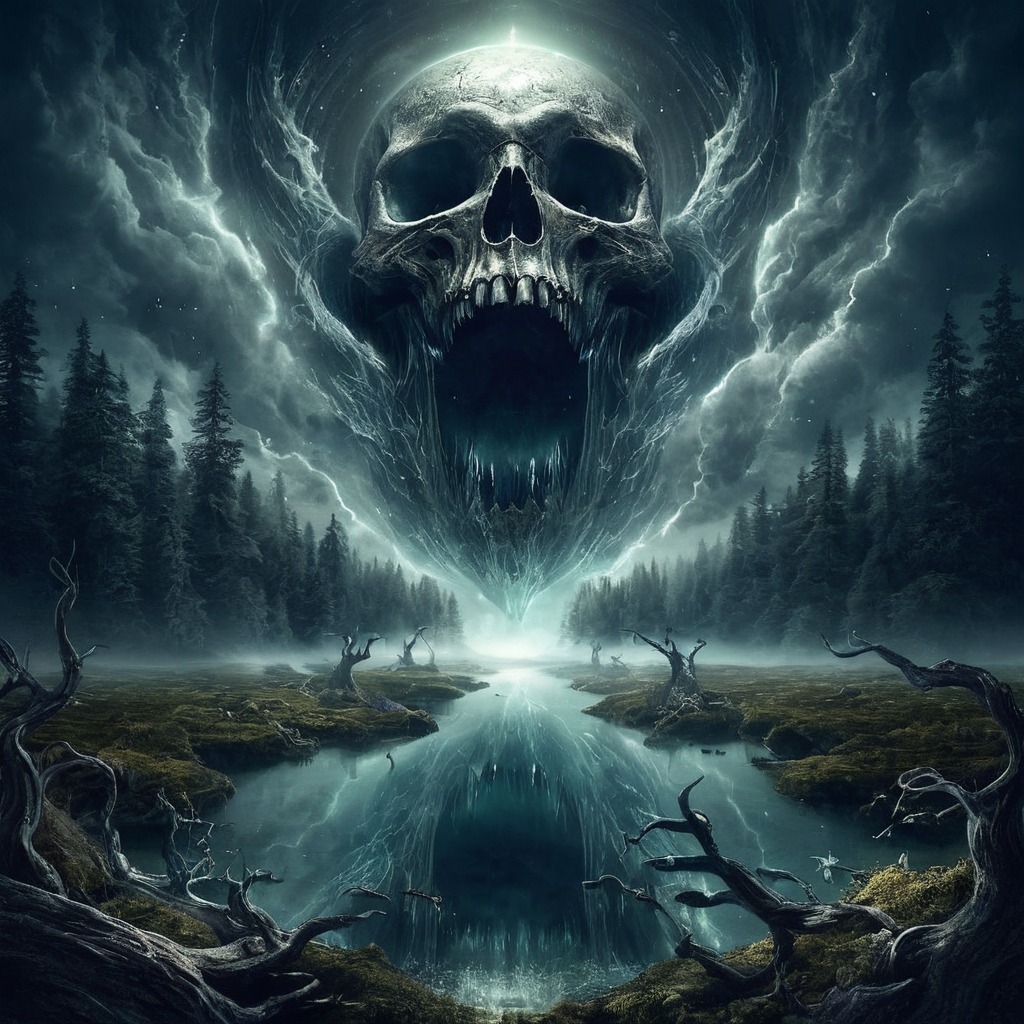 horror, surreal, forest, creepy, skull, spooky, badmoonrising, copilot, ai_art, ai_generated, ai_generated_art, ai_artwork, ai_image, ai_created, ai_generatedart, ai_generated_artwork, ai_creation, copilot_ai, copilot_ai_art