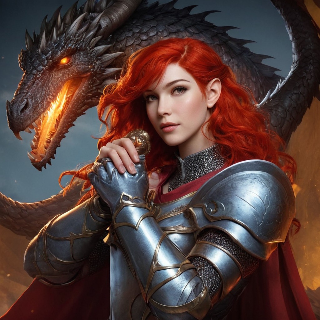 characterdesign, warrior, fantasyart, fantasycharacter, dragon, redhair, fantasy, freckles, knight, paladin, redhead, female_paladin