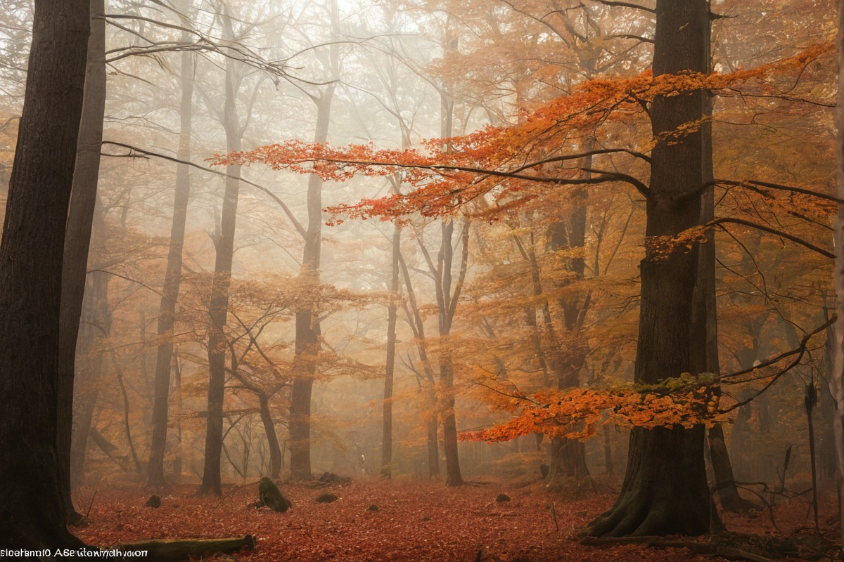 photography, forest, naturephotography, fog, naturallight, autumn, national, park, sweden, trees, söderåsen, beakandtalonsphotography