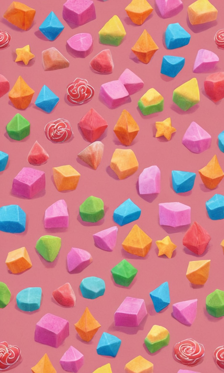 candy, pixelated, sweets, wallpaper