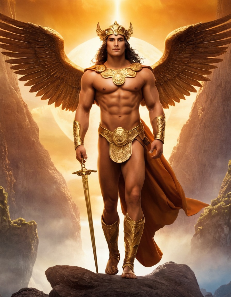 hermes, greek mythology, mythological scene, god, divine messenger, olympian deity