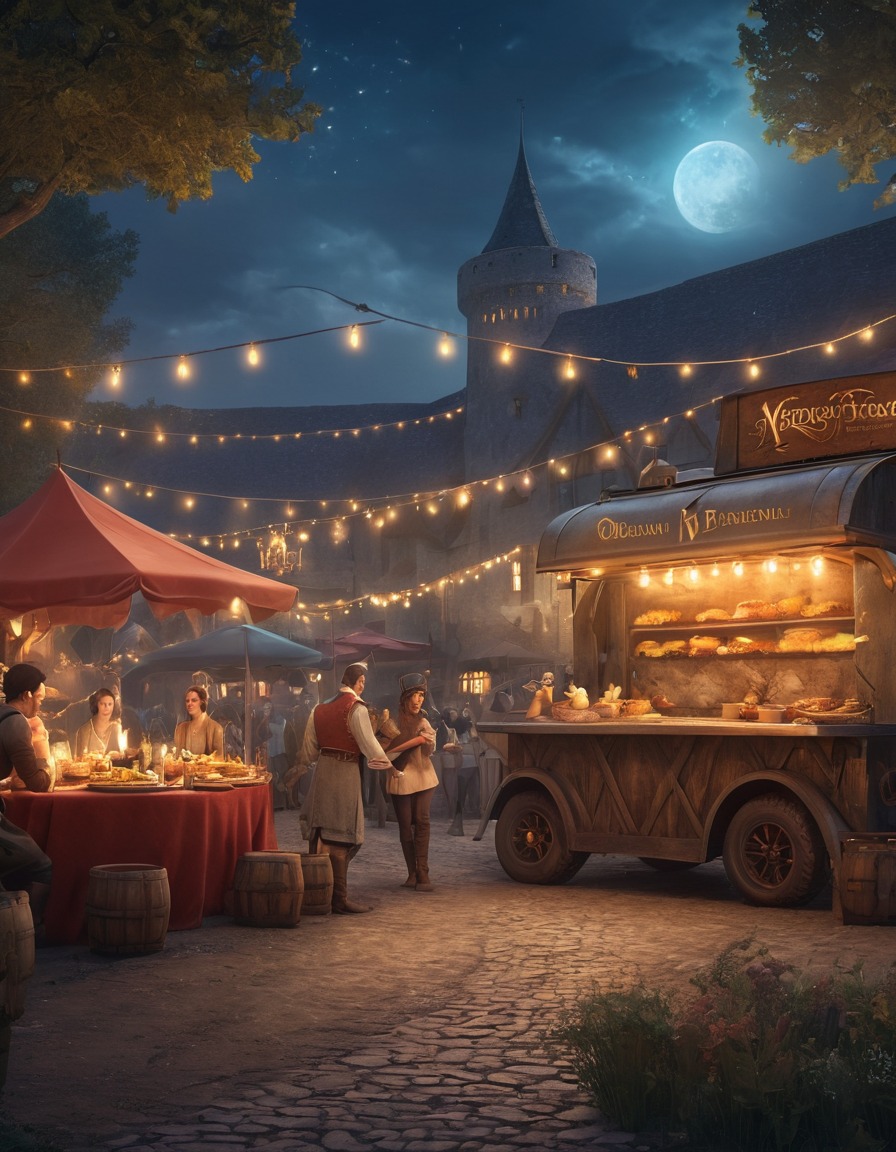 medieval feast, food truck, artisanal burgers, renaissance fair, medieval, art