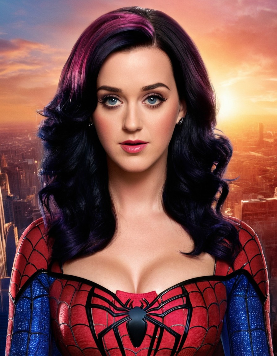 katy perry, spiderman, performance, music, pop culture