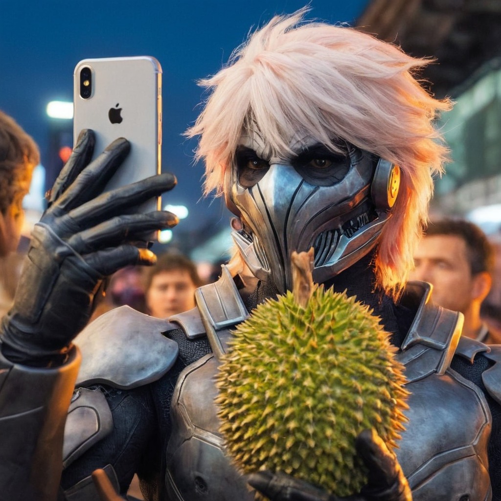 cyborg, durian, mobilephone, selfie, warrior, cyborgwarrior, mobile_phone, cyborg_warrior