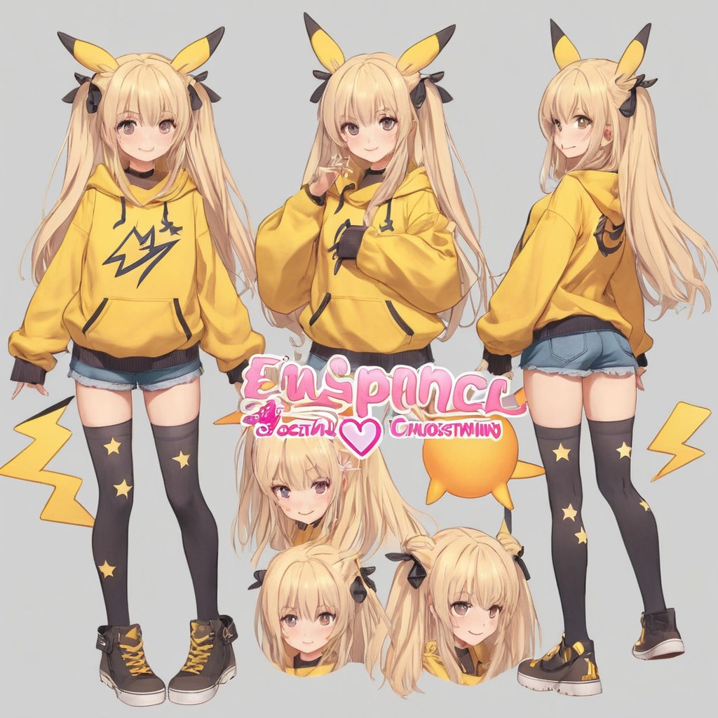 anime, characterdesign, adoptable, animegirl, adoptablesopen, animedrawing, characterconcept, cutekawaii, pokemon, sale, pikachu, adopt, aiart, aiadopt