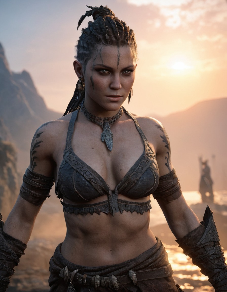 senua, hellblade: senua's sacrifice, action-adventure, psychological horror, norse mythology, mental health, video games