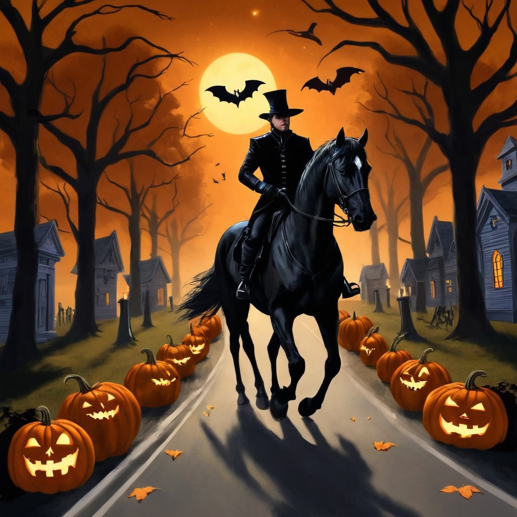 digitalart, spooky, halloween, cemetery, horror, horse, gothic, digitalpainting, witch, vampire, spirit, cowboy, pumpkinspice