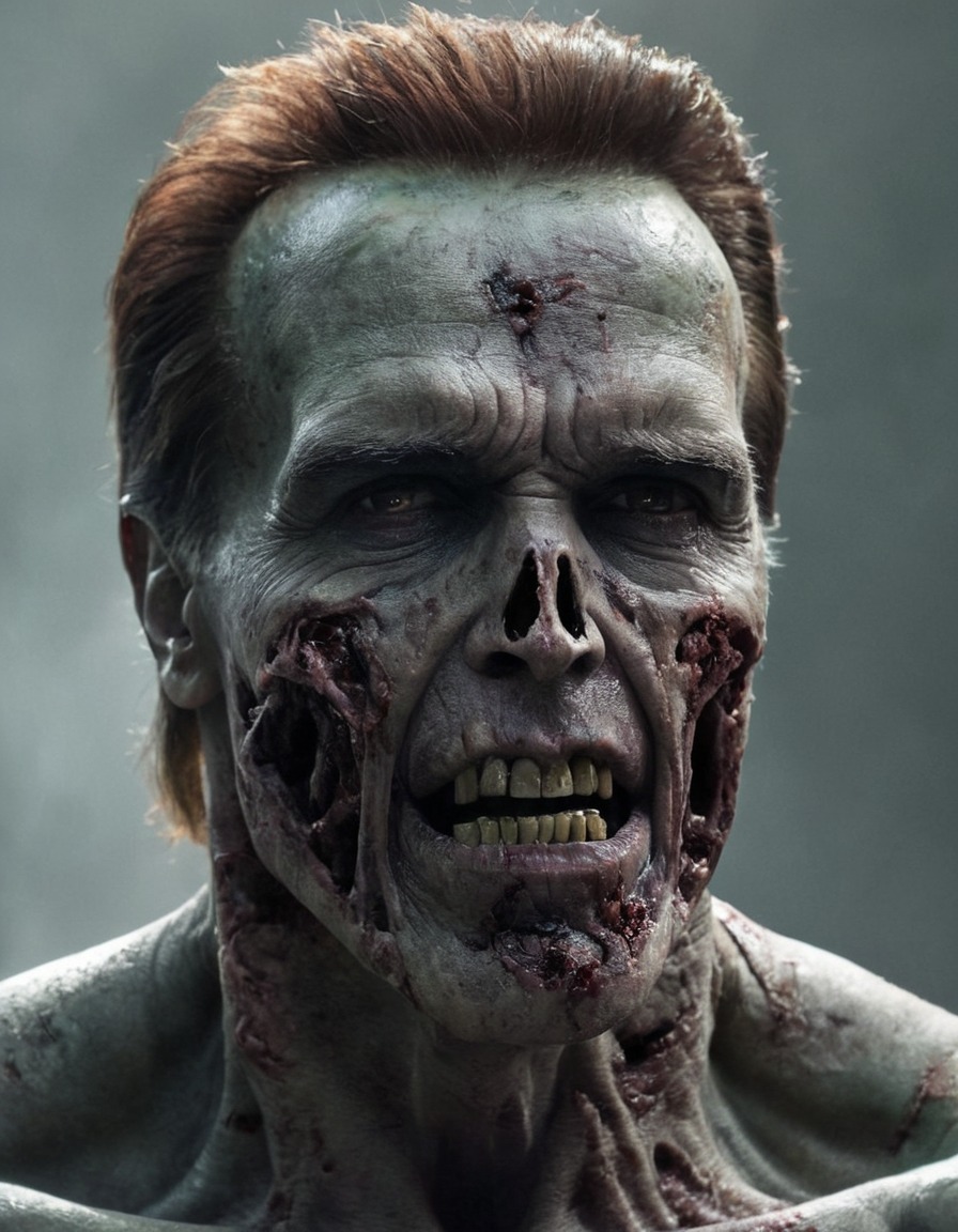 arnold schwarzenegger, zombie, horror, celebrity parody, politics