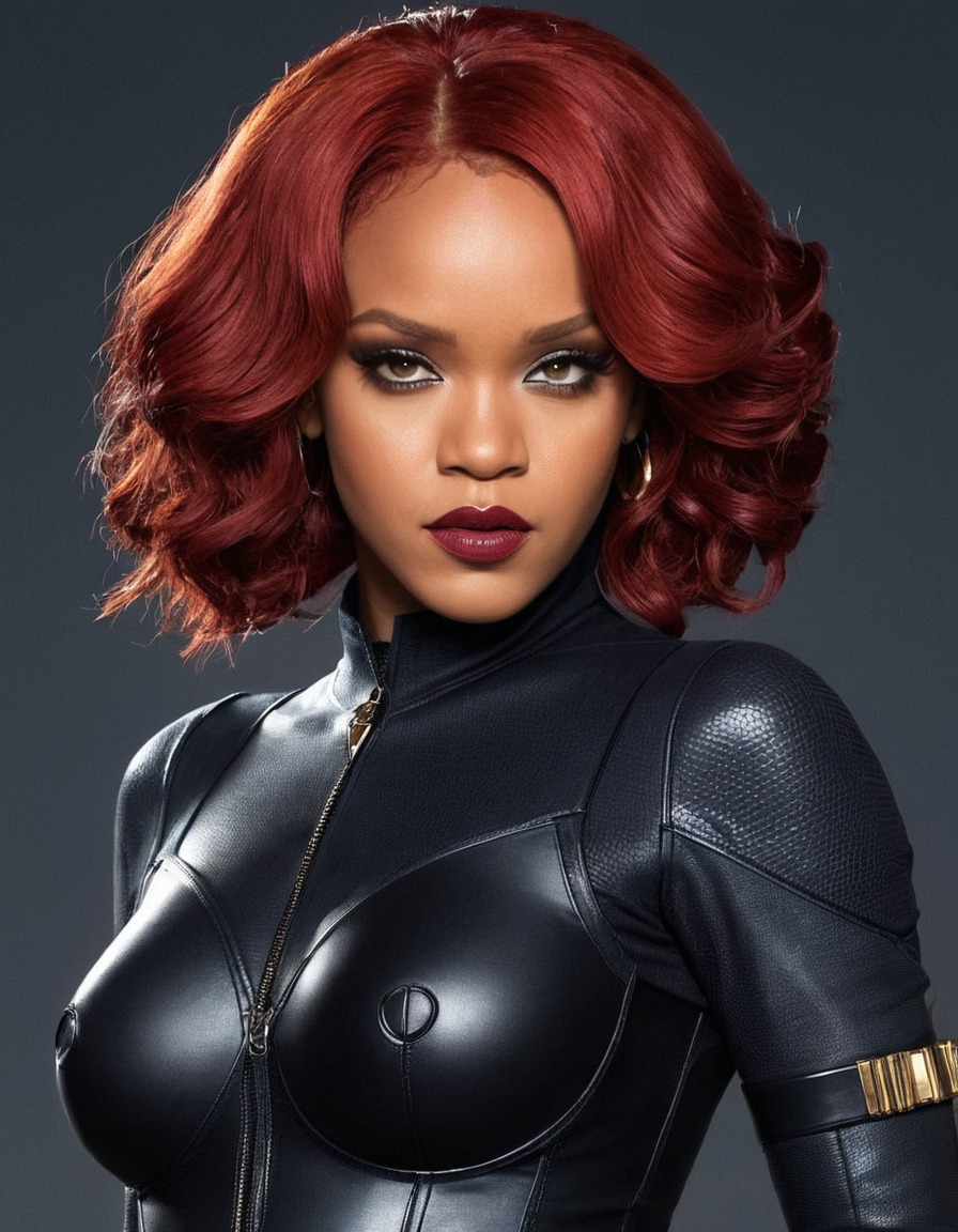 black widow, rihanna, celebrity, singer, actress, superhero, marvel