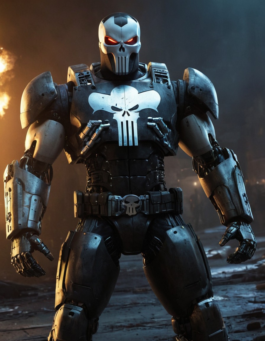 the punisher, robot, marvel, cybernetics, artificial intelligence