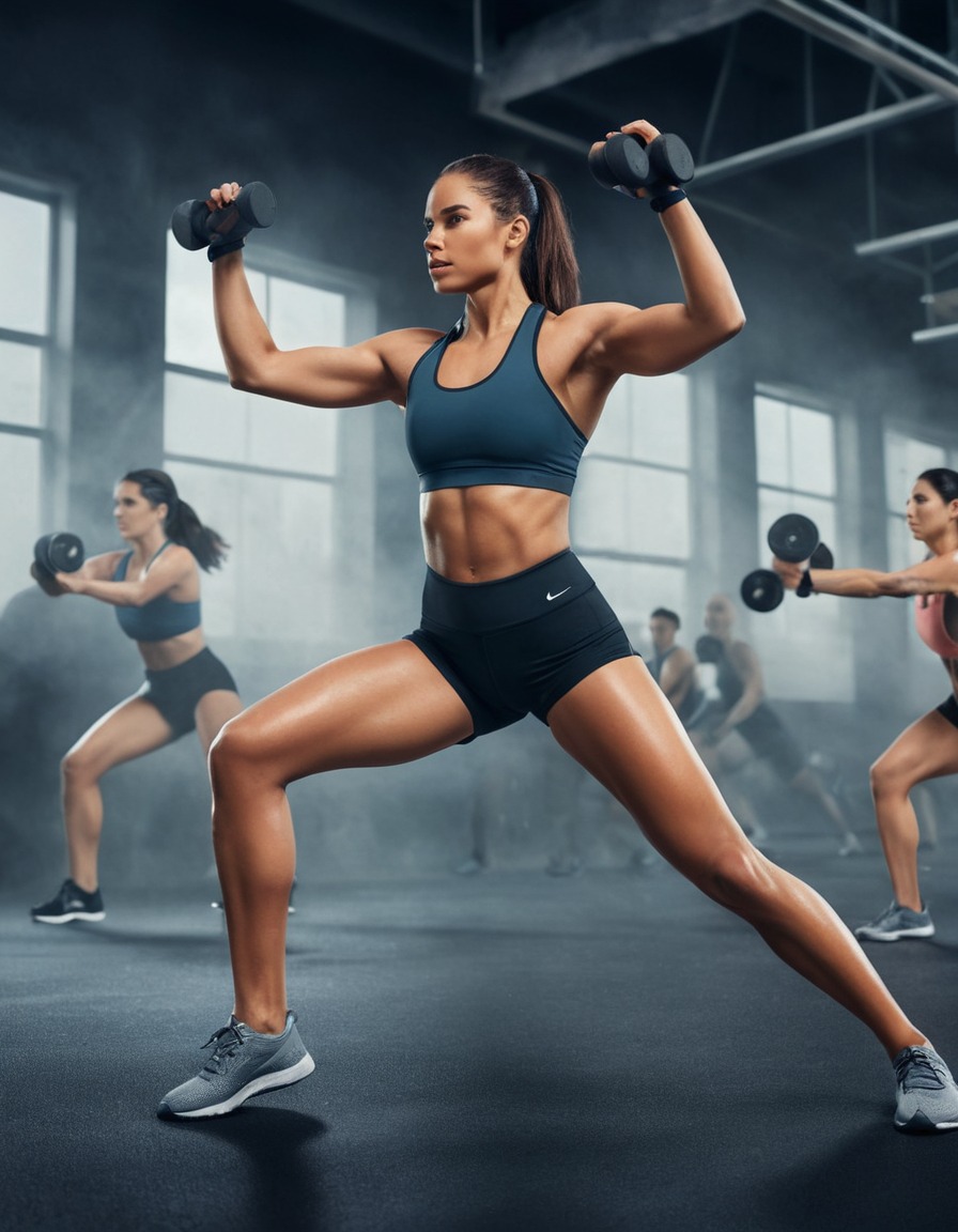 sportswoman, workout, high-intensity interval training, exercise, fitness, woman sport, sport