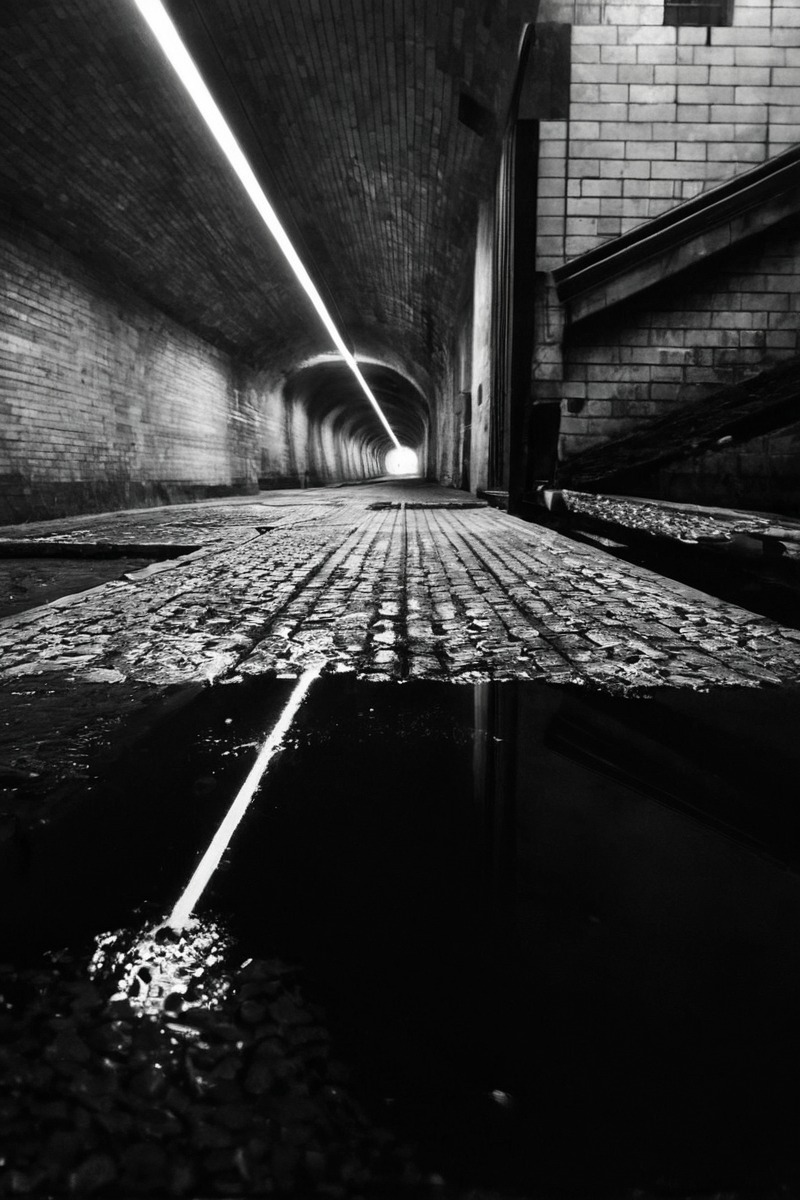 photography, streetphotography, architecture, horror, gothic, reflection, blackandwhitephotography, subway, tunnel