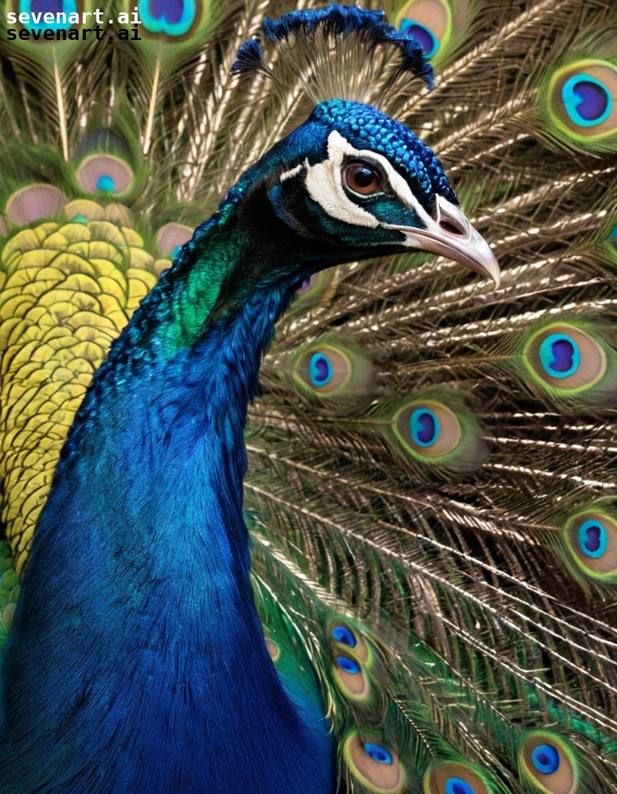 nature, wildlife, peacock, feathers, colorful