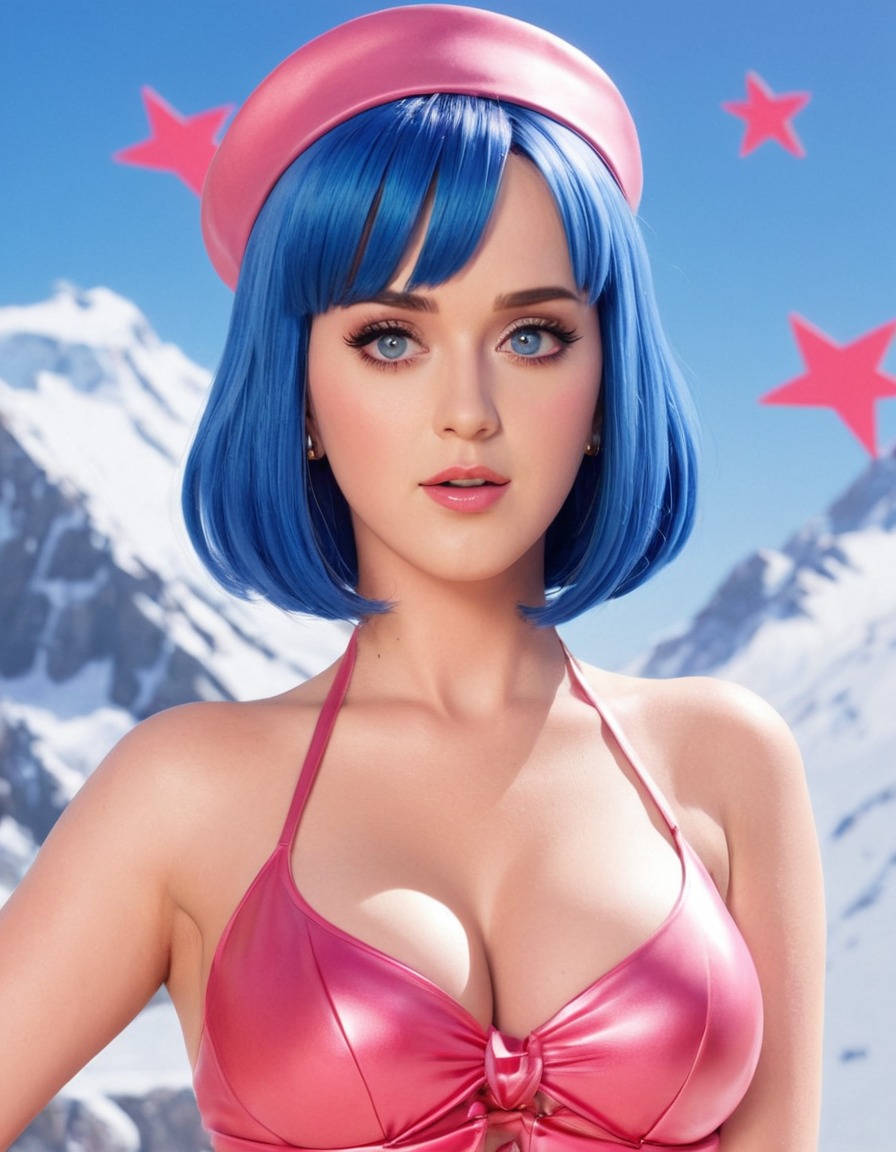 katy perry, anime, pop star, musician, celebrity, cartoon, character design