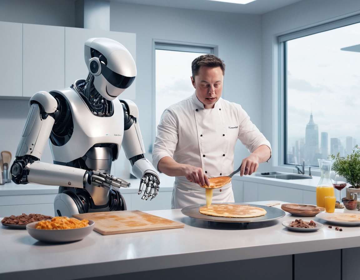 futuristic, kitchen, cooking, pancakes, technology, elonmusk, musk