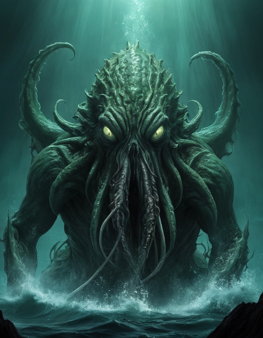 cthulhu, epic, horror, sea monster, mythical being, eldritch, great old one