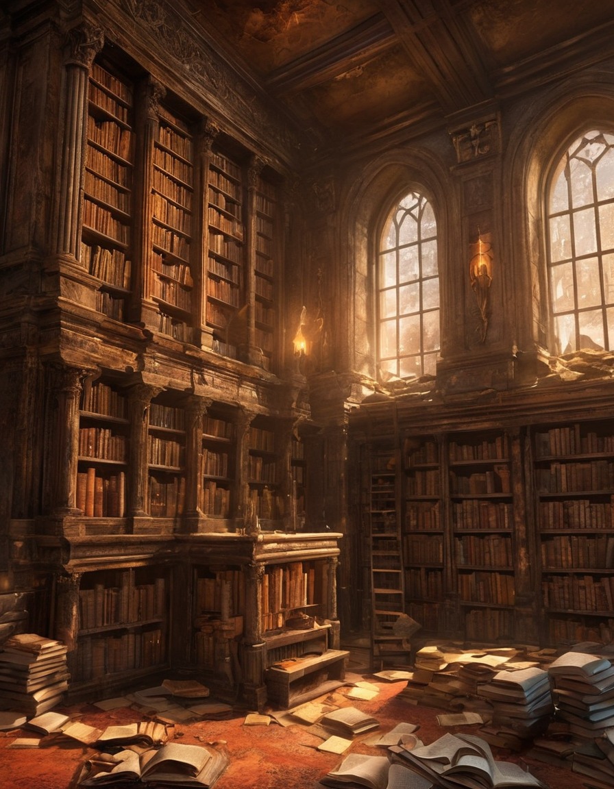 library, forbidden, tomes, secrets, dark, whispering, lovecraft, howard lovecraft