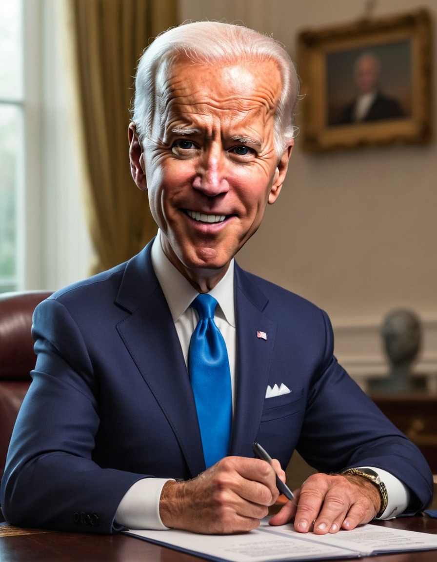 joe biden, caricature, satire, politics, humor