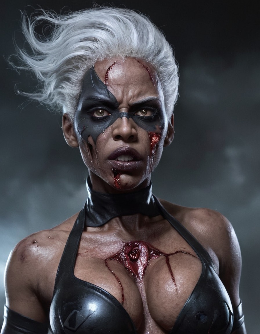 zombie, storm (x-men), marvel, undead, apocalypse