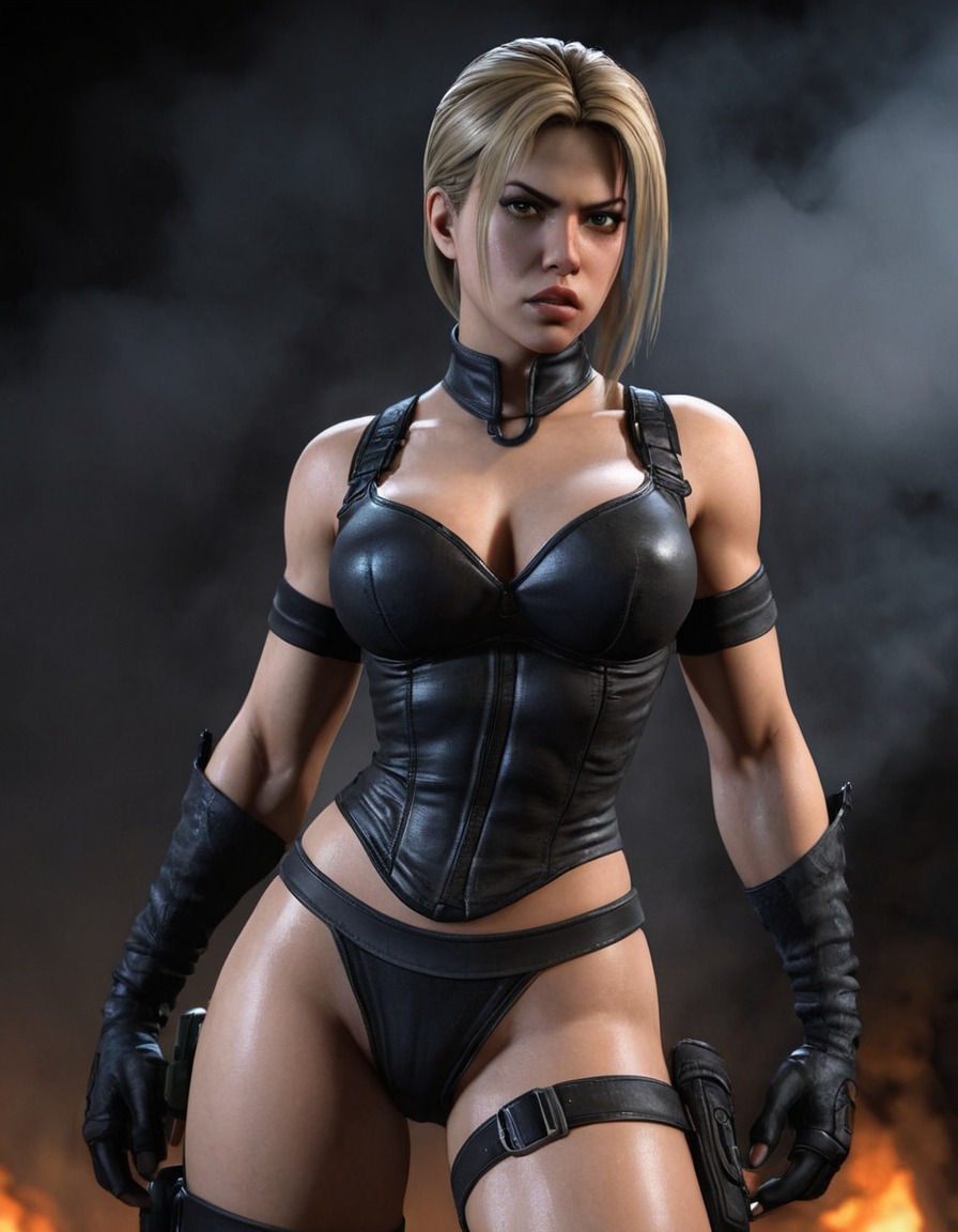 sonya blade, mortal kombat, fighter, video game character, combat, action, fighting game