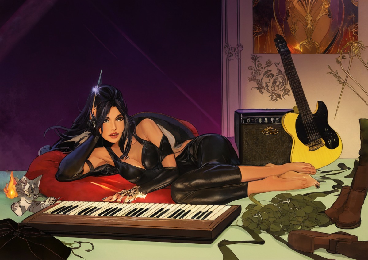 xmen, chillin, guitars, keys, piano, wolverine, x23, emmshin, kaurakinney