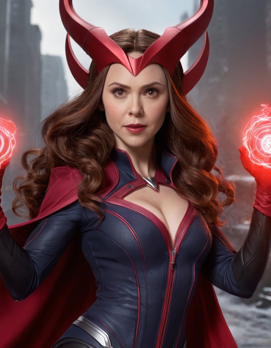 fun, scarlet witch (avengers), avengers, caricature, comedy, entertainment