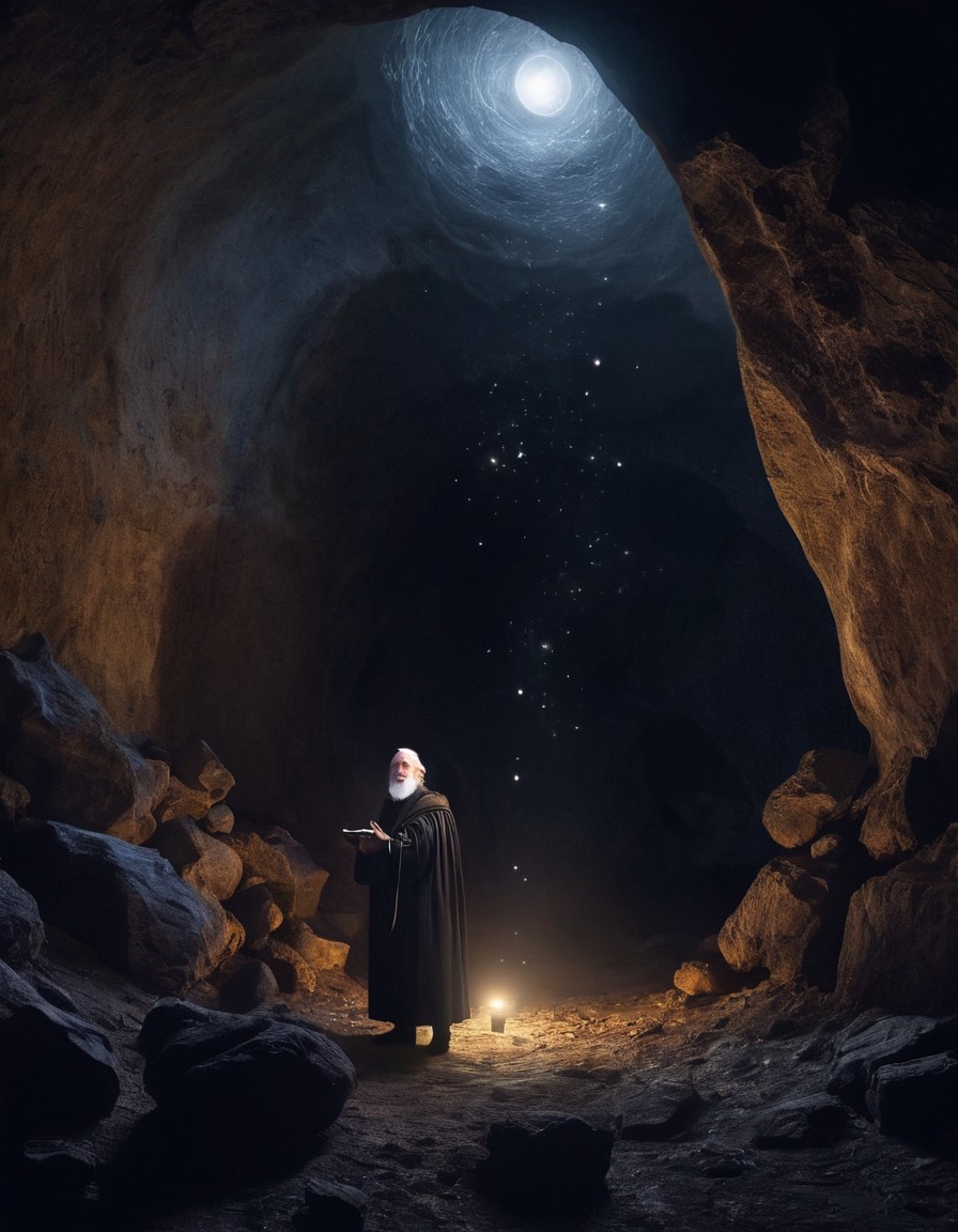 galileo galilei, astronomy, historical figure, observation, cave, stars