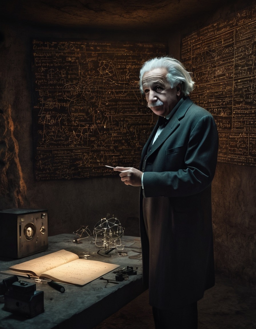 albert einstein, equations, scientist, laboratory