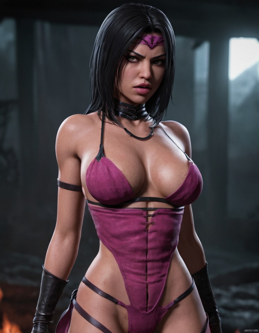 mortal kombat, mileena, combat, video game, fighting, character, videogame