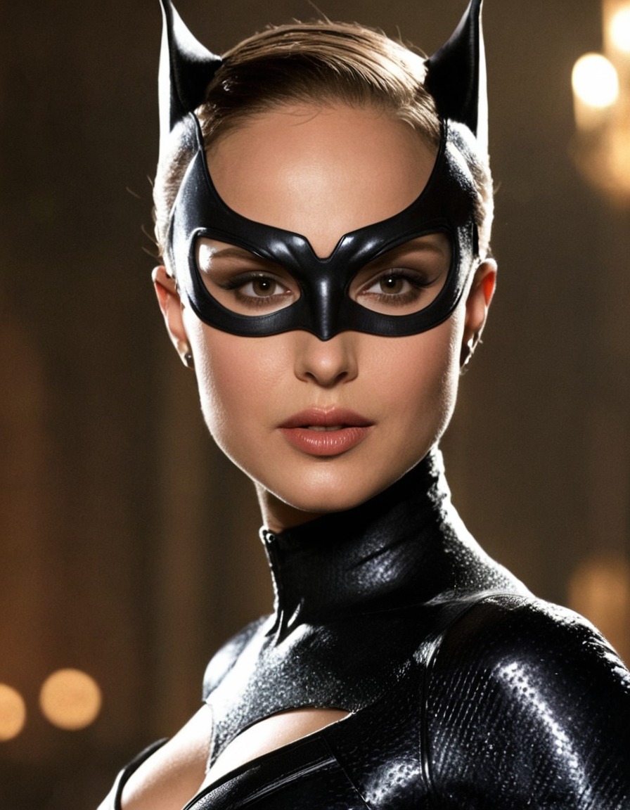 catwoman, natalie portman, actress, superhero, dc comics, dark knight, feline