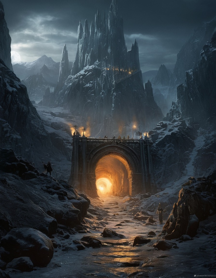 fantasy, the fellowship of the ring, mines of moria, adventure, john tolkien, tolkien