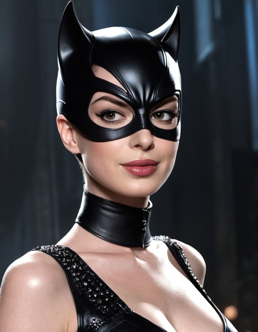 catwoman, anne hathaway, dc comics, superhero, actress, feline fatale, caped crusader