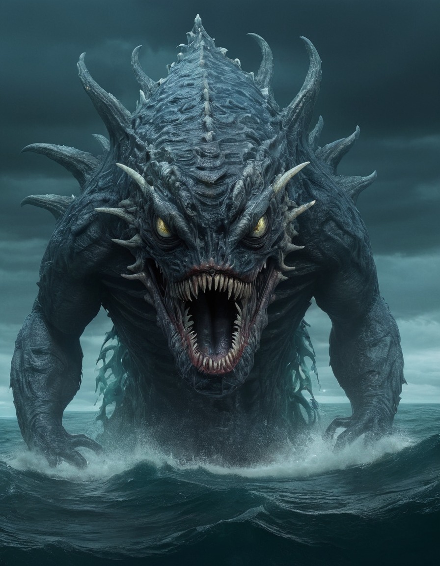 jengu, sea monster, mythical creature, african folklore, legendary being, cameroonian mythology