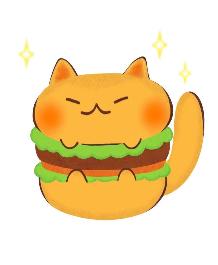 digitalart, animal, cartoon, feline, catburgertutorial, cat_burger_tutorial