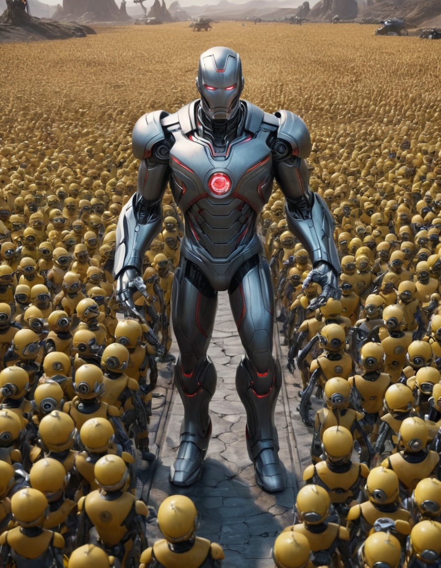 ultron, robot, antagonist, artificial intelligence, marvel comics, superhero, robots, games, movies