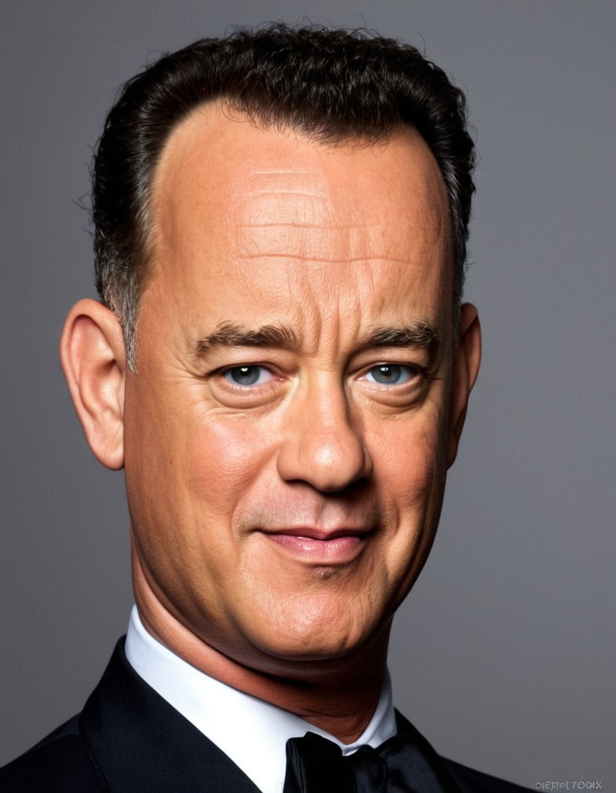 tom hanks, painting, humor, celebrity, art, pop culture