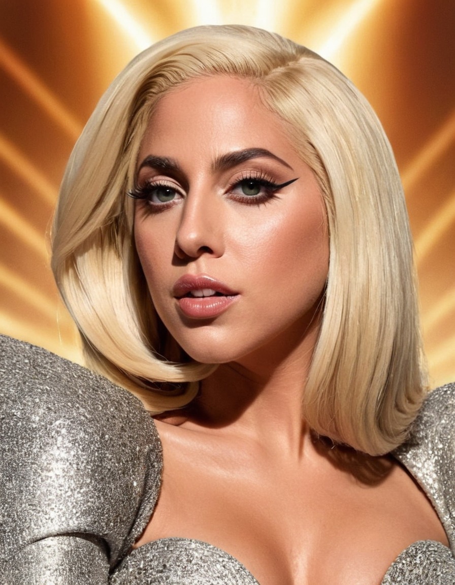 lady gaga, music artist, mesmerizing, beautiful, award-winning, portrait, celebrity