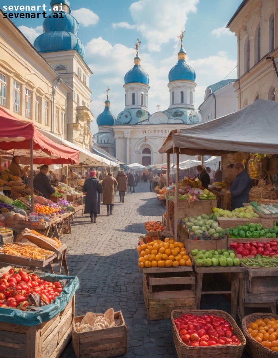 ukraine, market, vendors, fresh produce, crafts, ukrainians