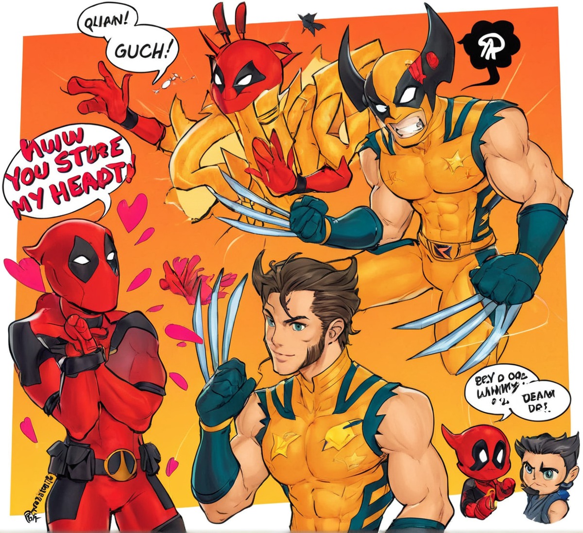 deadpool, xmen, disney, marvel, wolverine, deadclaws, deadpool3, deadpoolandwolverine, deadpoolfanart, poolverine