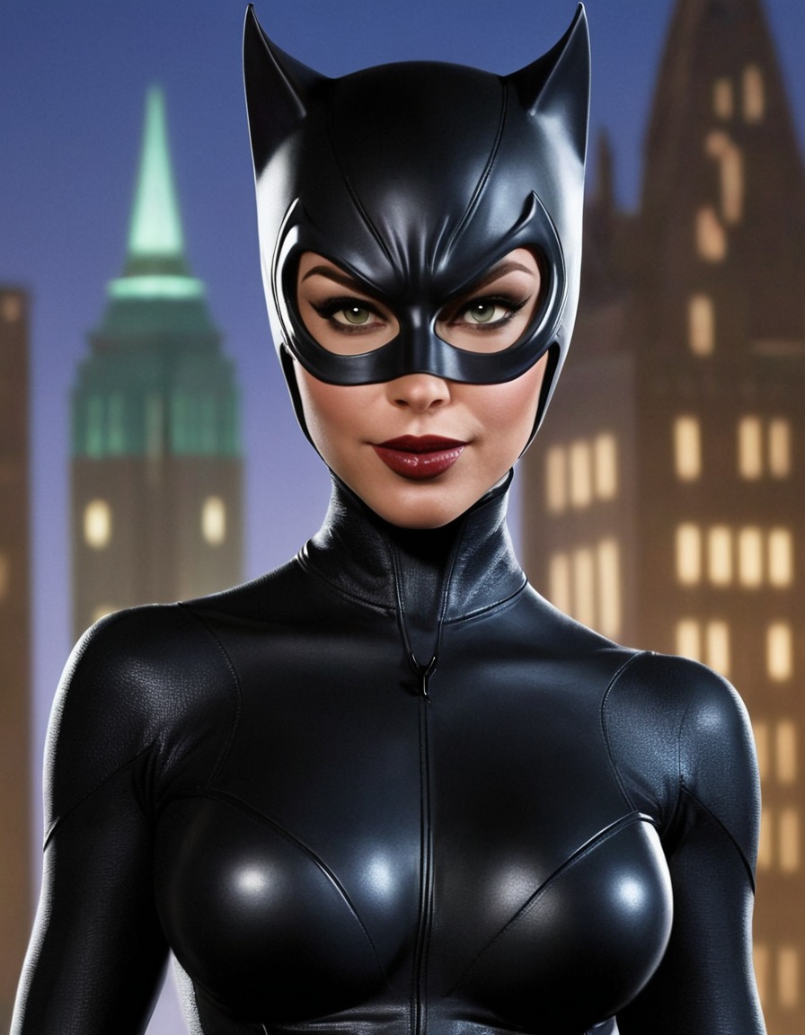 fun, catwoman (dc comics), caricature, dc comics, funny