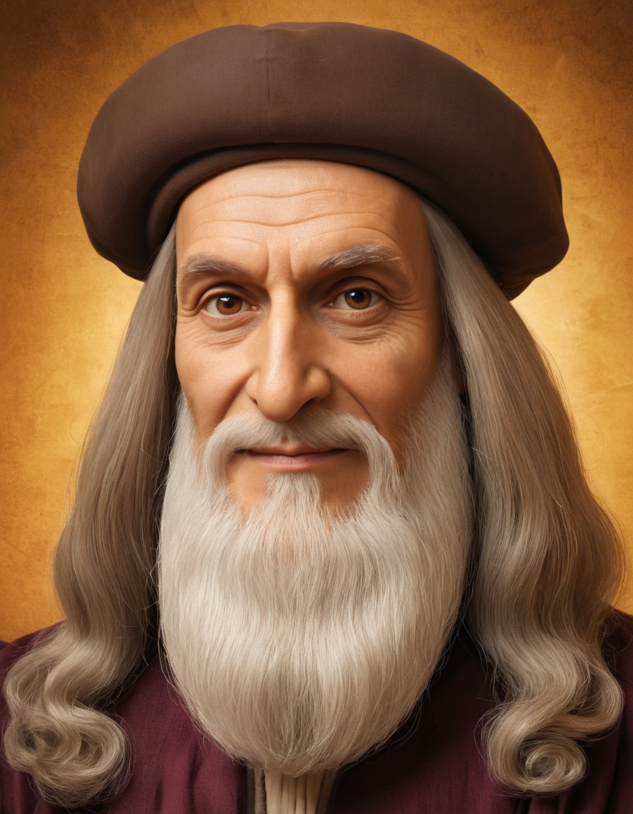 leonardo da vinci, caricature, humor, art, famous people, funny