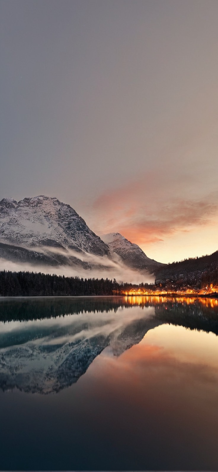 landscapes, mountains, lakes, view, travel, peace and quiet, serenity, misty, clouds, reflections, beauty, nature