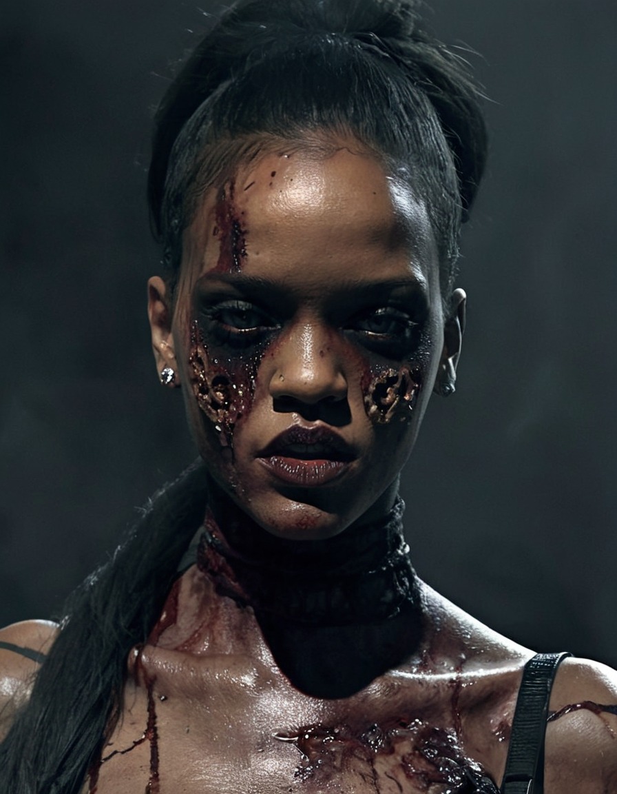 rihanna, zombie, undead, unique, fierce, celebrities