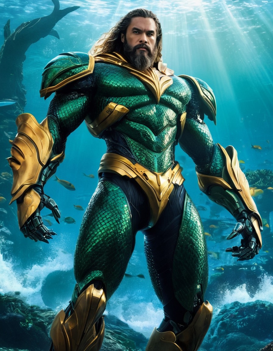 aquaman, robot, superhero, dc comics, science fiction