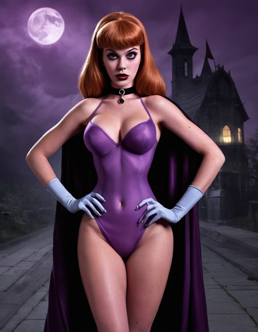 vampire, daphne blake, scooby-doo, fictional character, horror, mystery, fangs