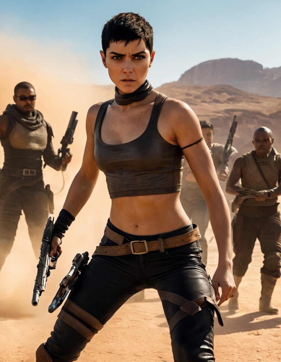 furiosa, weapon, showdown, enemies, action, warrior, mad max