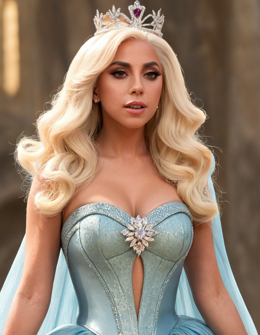 lady gaga, princess, disney, music artist, celebrity, imagination, fashion