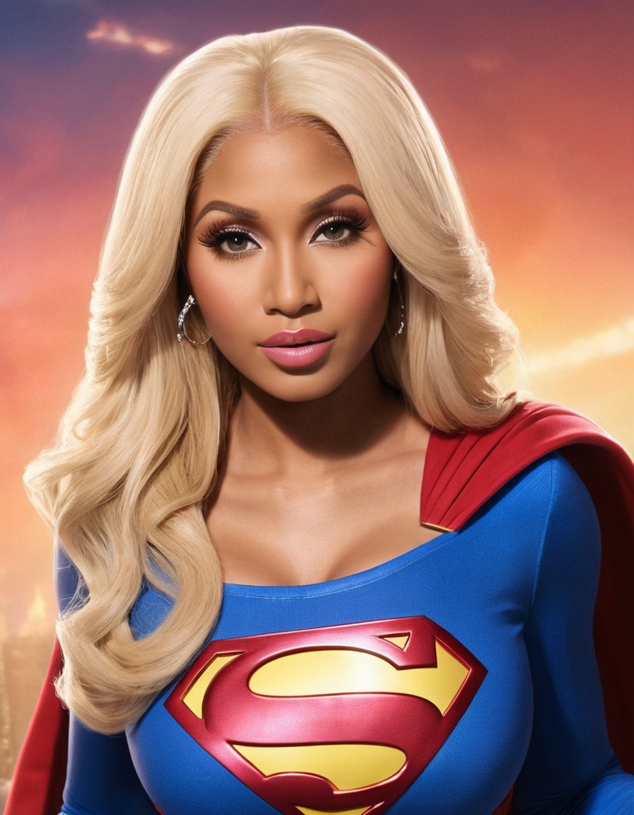 nicki minaj, superhero, supergirl, rapper, musician